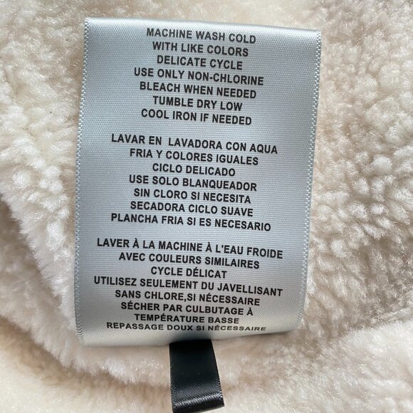 Levi Strauss Women's Puffer Sherpa Jacket Navy Sz M - Picture 9 of 16